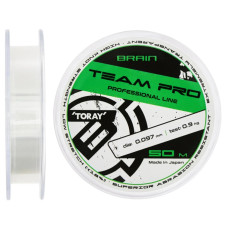 Волосінь Brain Team Pro 50m (clear) 0.097mm 0.9kg