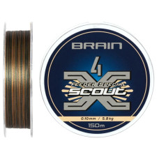 Шнур Brain Scout 4X 150m (camo) 0.100mm 5.8kg
