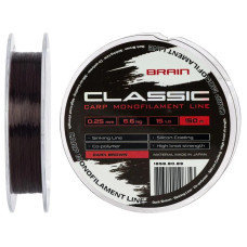 Волосінь Brain Classic Carp Line (dark brown) 150m 0.25mm 15lb 6.6kg