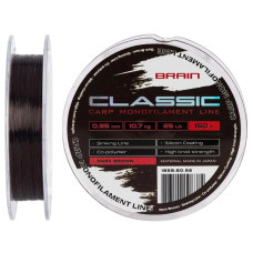 Волосінь Brain Classic Carp Line (dark brown) 150m 0.35mm 25lb 10.7kg