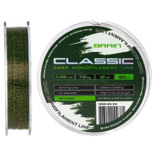 Волосінь Brain Classic Carp Line 3D (camo) 150m 0.28mm 18lb 7.9kg