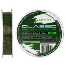 Волосінь Brain Classic Carp Line 3D (camo) 300m 0.25mm 15lb 6.6kg