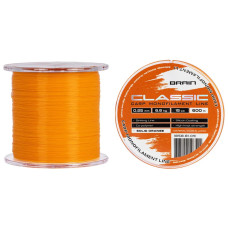 Волосінь Brain Classic Carp Line (solid orange) 600m 0.25mm 15lb 6.6kg
