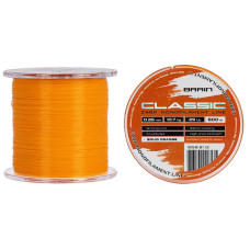 Волосінь Brain Classic Carp Line (solid orange) 600m 0.35mm 25lb 10.7kg