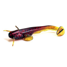 FishUP Catfish 3" (8шт), #019 - Motor Oil/Red