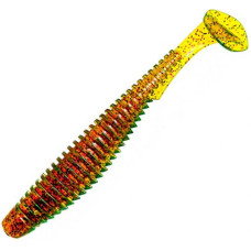 FishUP U-Shad 3" (9шт), #019 - Motor Oil/Red