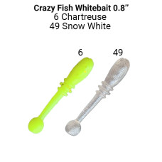 Силікон Whitebait 0.8" 16-20-6-6 16-20-49-6 кальмар