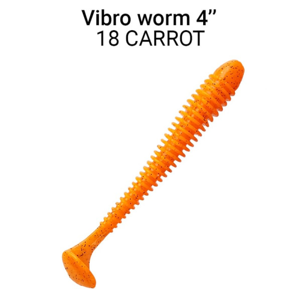 Силікон Vibro Worm 4'' 75-100-18-6 кальмар