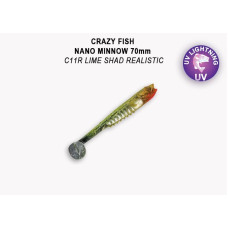 Силікон Nano minnow 2.8" 53-70-C11R-7 креветка+кальмар
