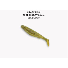 Силікон Slim shaddy 3.2" 56-80-1-7-F креветка+кальмар