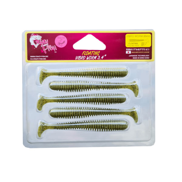 Силікон Vibro worm 3.4