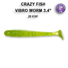 Силікон Vibro worm 3.4" 12-85-20-6 кальмар