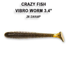 Силікон Vibro worm 3.4" 12-85-26-6 кальмар