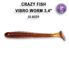 Силікон Vibro worm 3.4" 12-85-32-6 кальмар