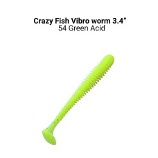 Силікон Vibro worm 3.4" 12-85-54-6-F кальмар