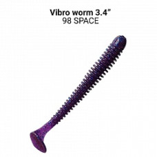 Силікон Vibro worm 3.4" 12-85-98-6 кальмар