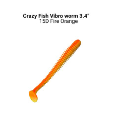 Силікон Vibro worm 3.4" 13-85-15d-6-F кальмар