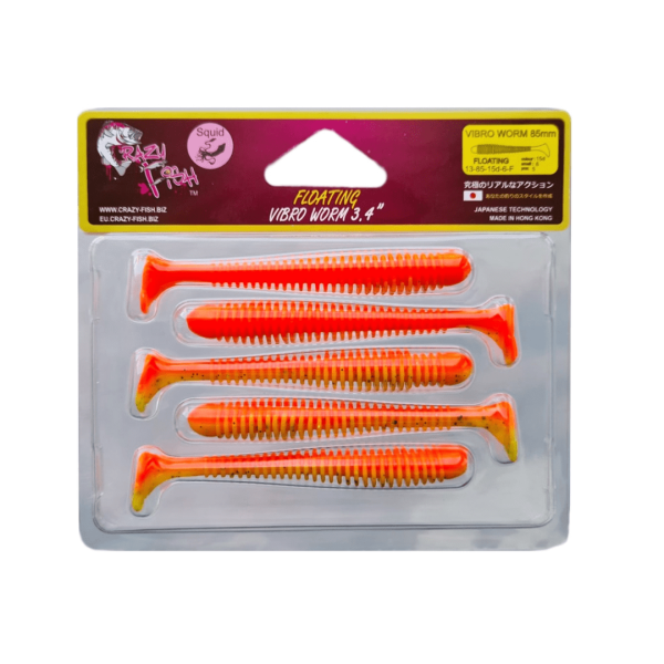 Силікон Vibro worm 3.4
