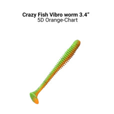 Силікон Vibro worm 3.4" 13-85-5d-6-F кальмар