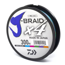 Шнур Daiwa J-Braid X4 0.15 мм 300м Multi Color