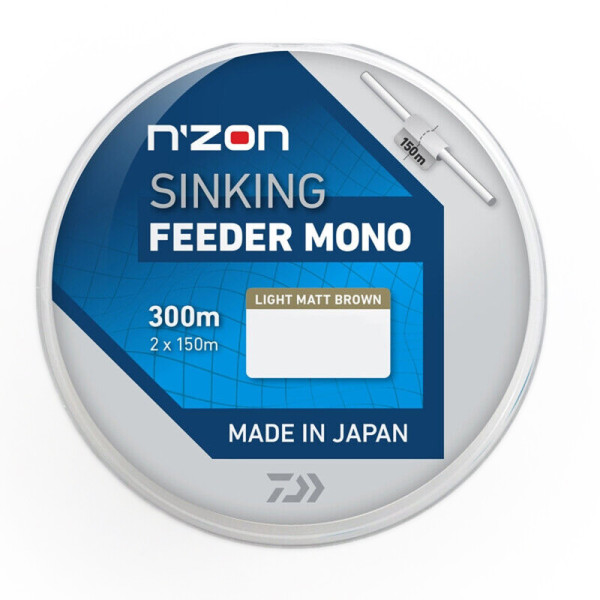 Жилка Daiwa N'Zon Sinking Feeder Mono 0.23мм 3.92кг 300м Brown