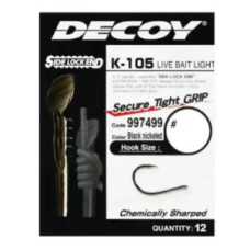 Гачок Decoy K-105 Live Bait Light #6 (12 шт/уп)