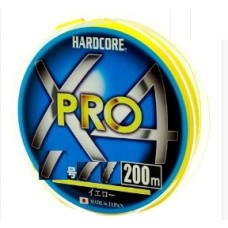 Шнур Duel Hardcore X4 PRO 200m Yellow 5.4kg 0.13mm #0.6