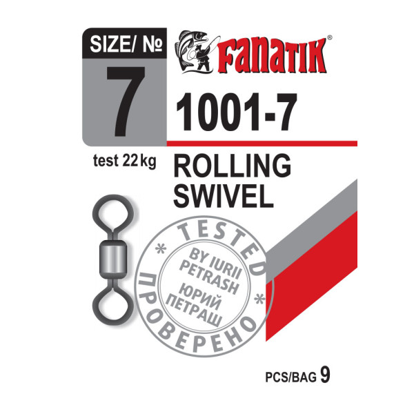 Вертлюг Fanatik 1001-7 тест 22 кг