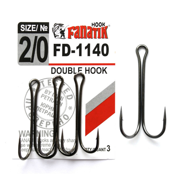 FD-1140 №2/0 Подвійний гачок Fanatik