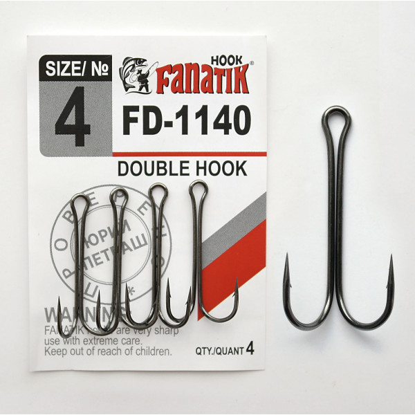 FD-1140 № 4 Подвійний гачок Fanatik