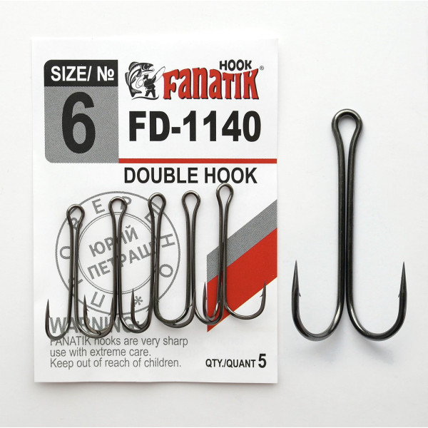 FD-1140 № 6 Подвійний гачок Fanatik