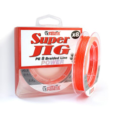 Шнур плетений Fanatik Super Jig PE X8 120 m (#0.8) 0.14 mm 8.8 kg Orange