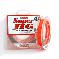 Шнур плетений Fanatik Super Jig PE X8 120 m (#1.2) 0.18 mm 12.0 kg Orange