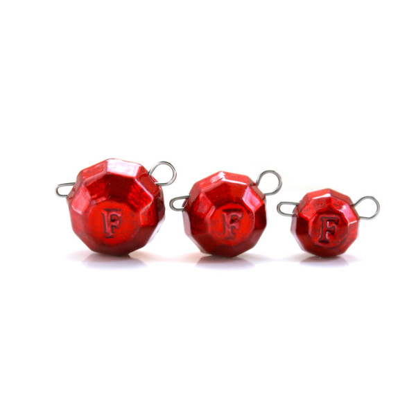 Свинець Fanatik Гранований груз розбірний колір Red, 4 грам (5 шт в упаковці)
