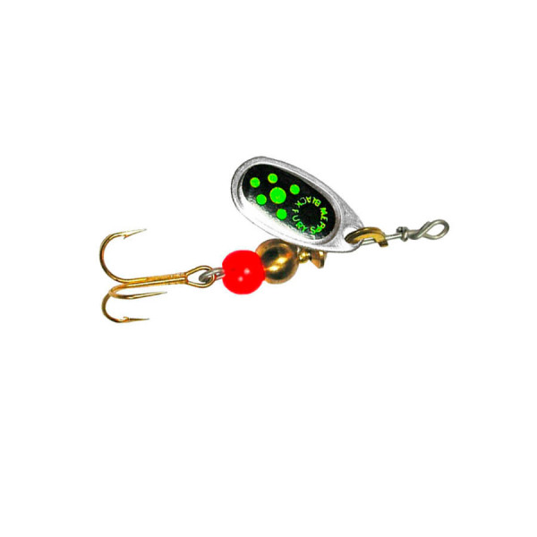Блешня Mepps Black Fury Silver/Green 1.5г
