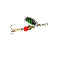 Блесна Mepps Black Fury Silver/Green 2.5г
