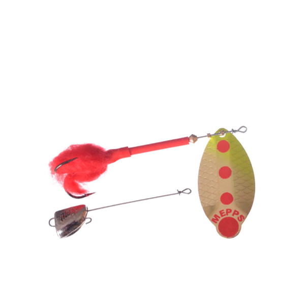 Блешня Mepps Lusox Fluo Hot Chartreuse/Gold 16г