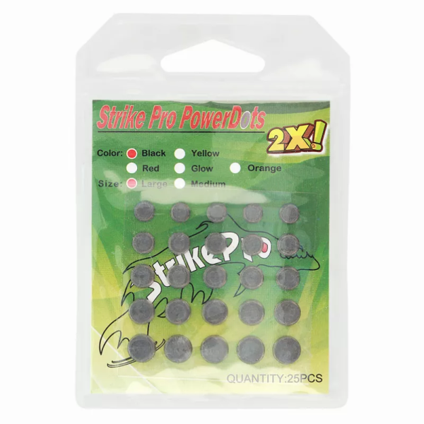 Обтяжувач Strike Pro для воблера Power Dots 2X M (Black) 25шт
