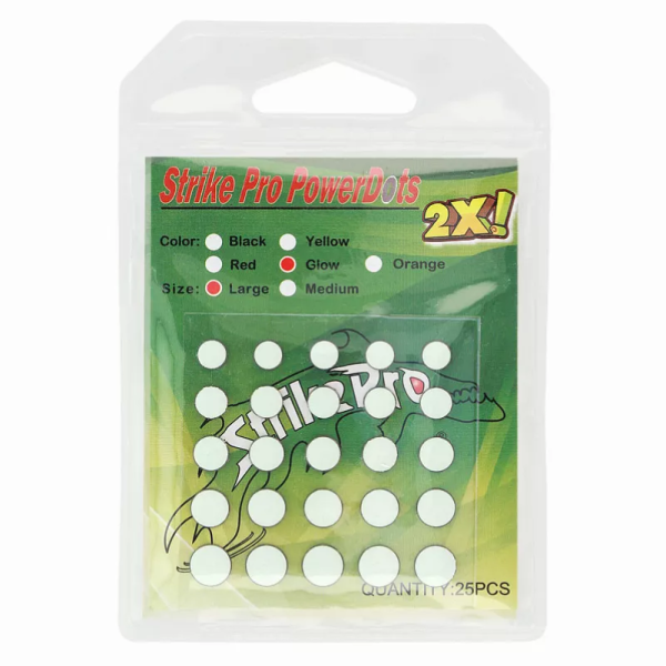 Обтяжувач Strike Pro для воблера Power Dots 2X L (Glow) 25шт