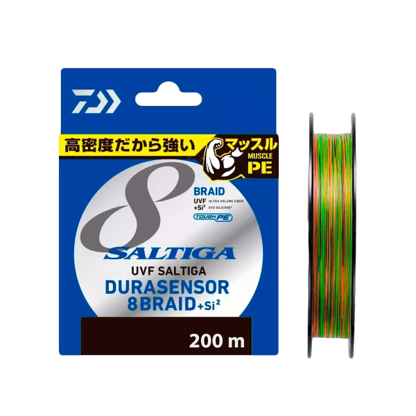 Шнур Daiwa UVF Saltiga Dura Sensor X8+ Si2 200м #0.6 Multicolor