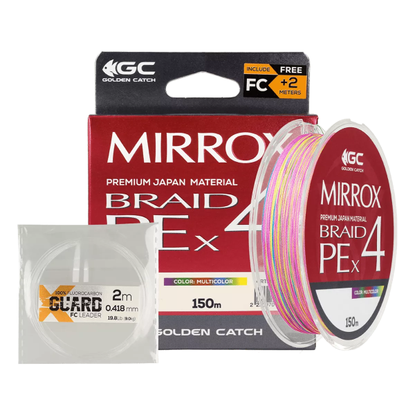 Шнур GC Mirrox PE X4 150м Multicolor #0.6