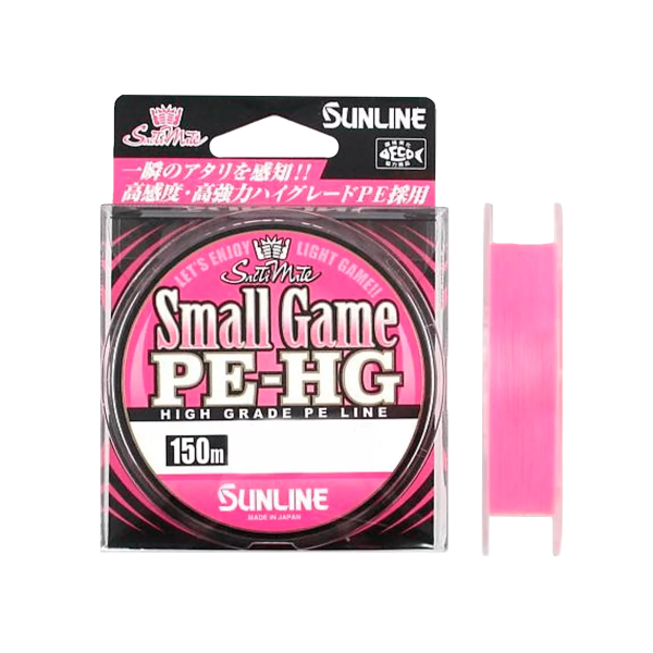Шнур Sunline SaltiMate Small Game PE-HG 150м #0.15 Pink