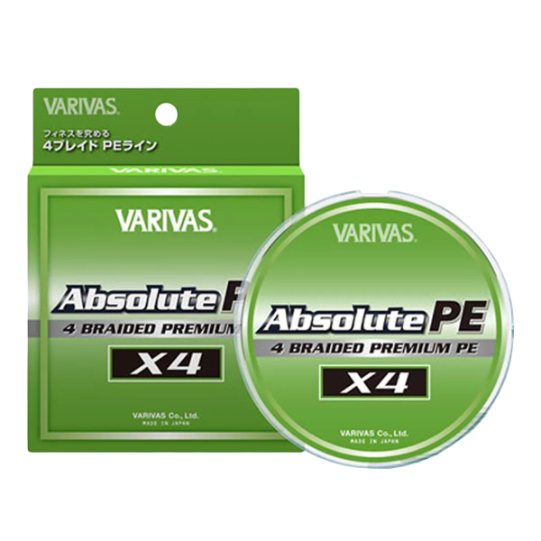 Шнур Varivas Absolute PE X4 150м #0.3 7lb Green