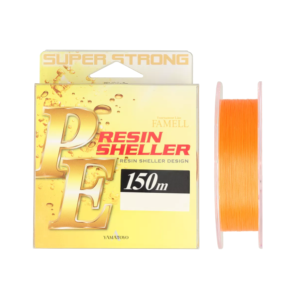 Шнур Yamatoyo PE 4 Resin Sheller 150м #0.4 7lb Orange