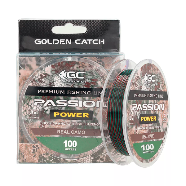 Волосінь GC Passion Power 100м Real Camo 0.181мм