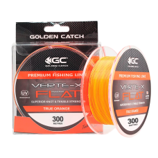 Волосінь GC Verte-X Flat 300м True Orange 0.234мм