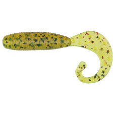 Силікон Reins Fat G-Tail Grub 3" B61 Chart Pepper/Motoroil Red Gold