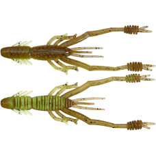 Силікон Reins Ring Shrimp 4" B08 Green Pumpkin Chart Melon (6 шт/уп.)