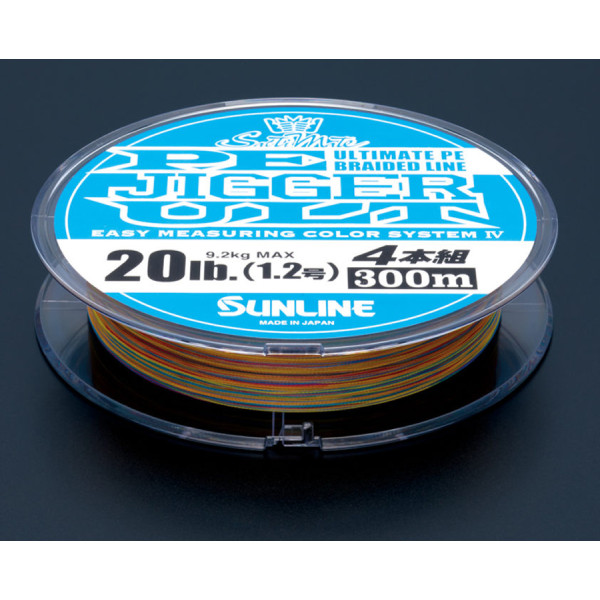 Шнур Sunline PE-Jigger ULT 200m (multicolor) #1.0/0.165mm 16lb/7.7kg