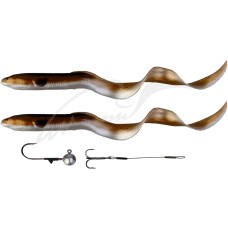 Силікон Savage Gear 3D Real Eel Loose Body 300mm 56.0+6.0g #02 Olive Pearl